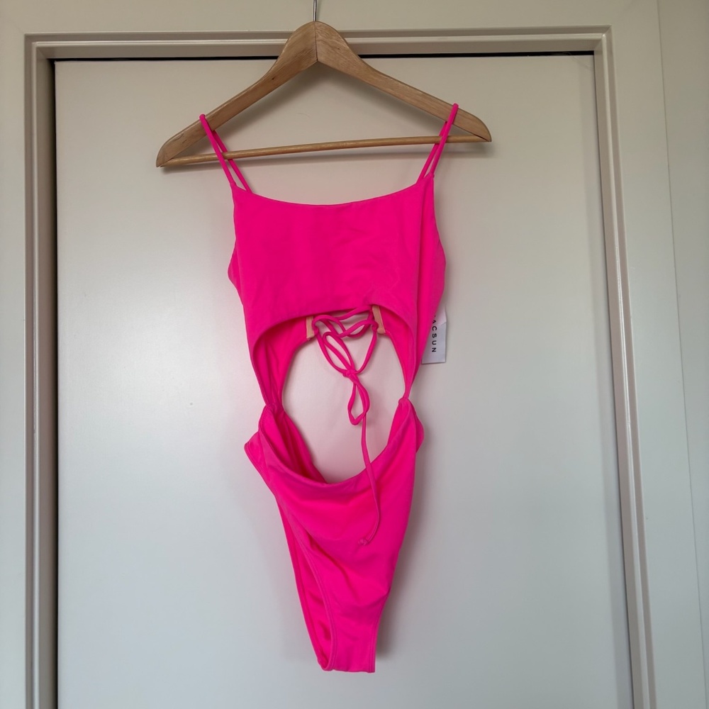 Pacsun LA Hearts Cutout One Piece Swimsuit